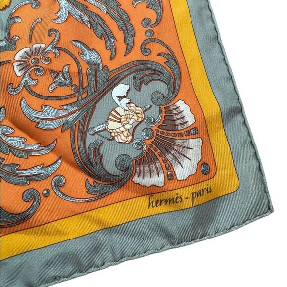HERMES Silk Zingaro Pocket Square Scarf - Picture 5 of 11